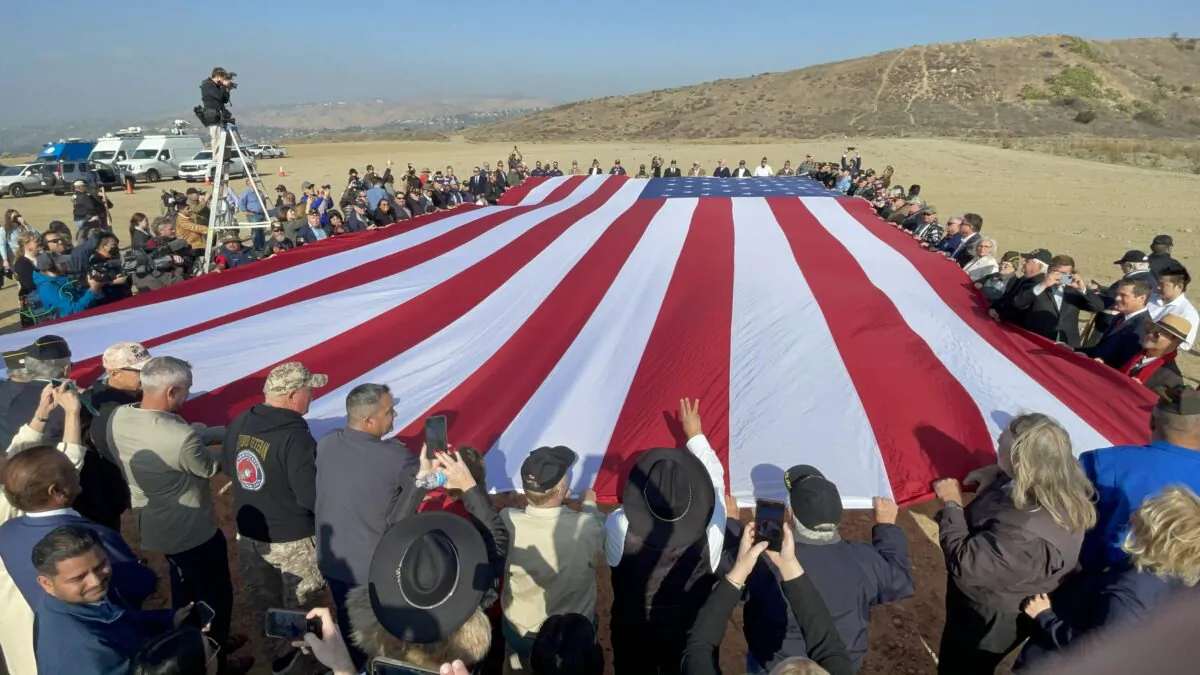 Orange County's Veterans Cemetery Breaks Ground in Anaheim, Calif., on Dec. 8, 2021. (Courtesy of Saga Conroy)