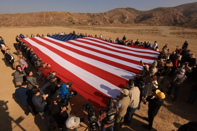 A groundbreaking ceremony takes place at the proposed Orange County Veterans Cemetery site in Anaheim, Calif., on Dec. 8, 2021. (Courtesy of the County of Orange)
