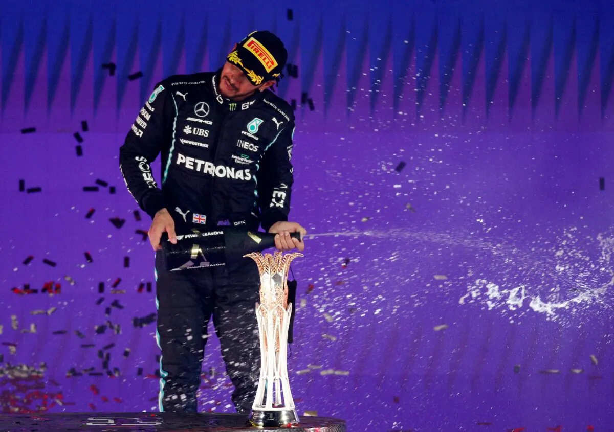 Formula One F1 Saudi Arabian Grand Prix - Jeddah Corniche Circuit in Jeddah, Saudi Arabia, on Dec. 5, 2021. (Hamad I Mohammed/Reuters)