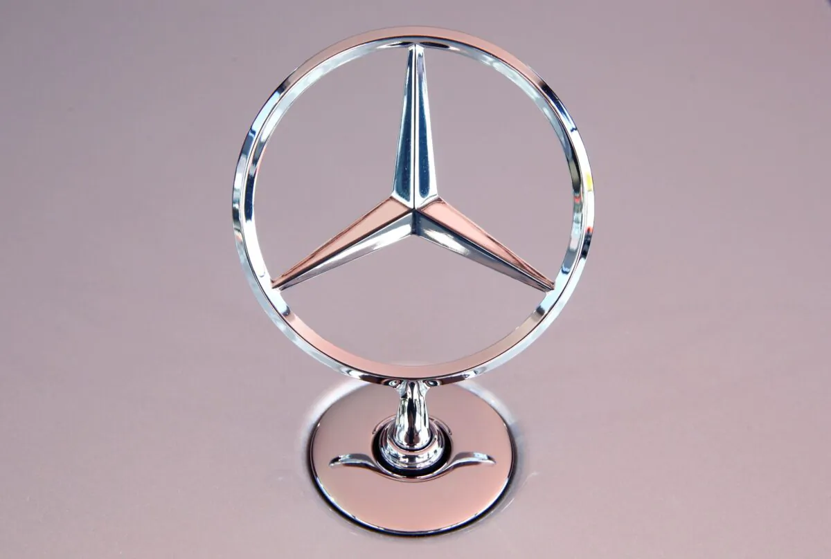 The Mercedes Benz star is seen on the bonnet of a new Mercedes-Benz S-Class limousine at the company's test center, near Immendingen, Germany, on Oct. 14, 2020. (Arnd Wiegmann/Reuters)