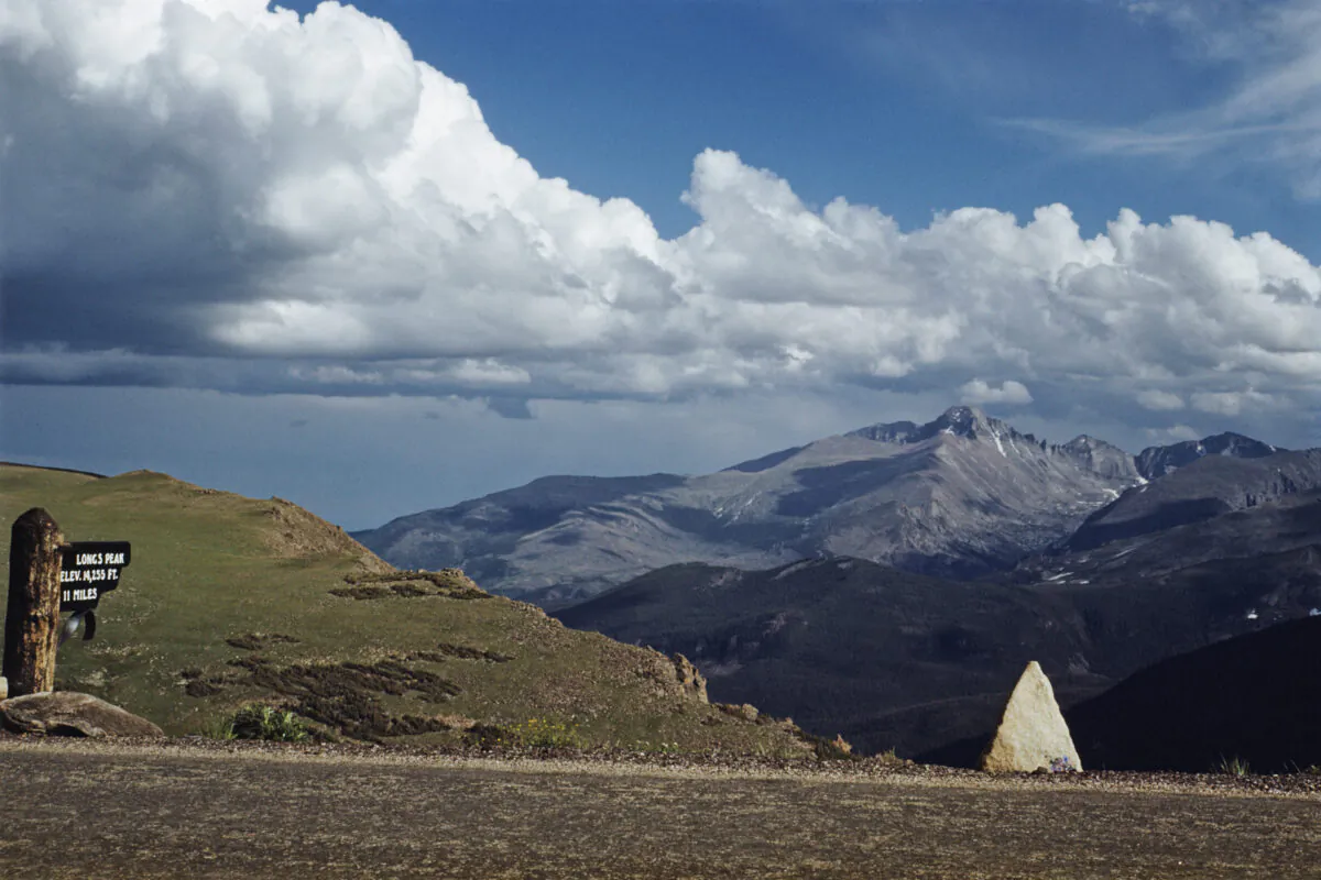 Longs Peak in Rocky Mountain National Park in Boulder County, Colo., in a file photo. (Emil Muench/Archive Photos/Getty Images)