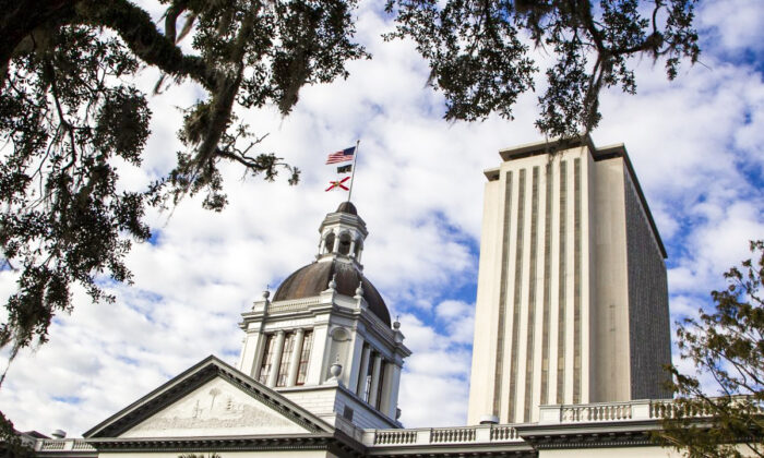 A view of the historic Old Florida State Capitol building, which sits in front of the current New Capitol, in Tallahassee, Fla., on Nov. 10, 2018.  (Mark Wallheiser/Getty Images)