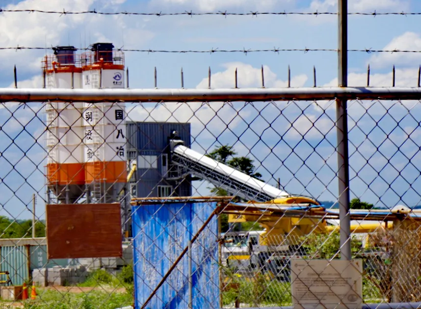 China's Sinosteel mining operation at El Mutun on Dec. 8, 2021. (Cesar Calani/The Epoch Times)