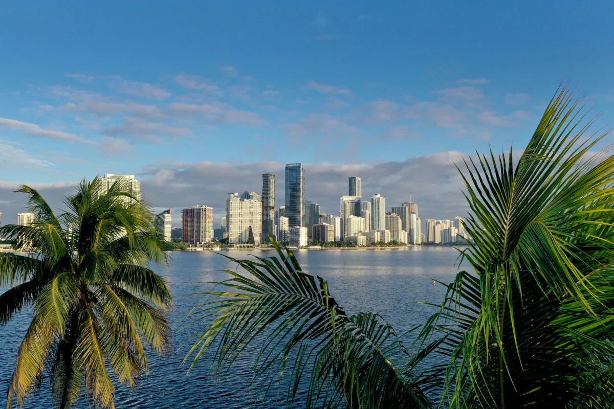 Miami skyline on Oct. 27, 2021. (Joe Raedle/Getty Images)