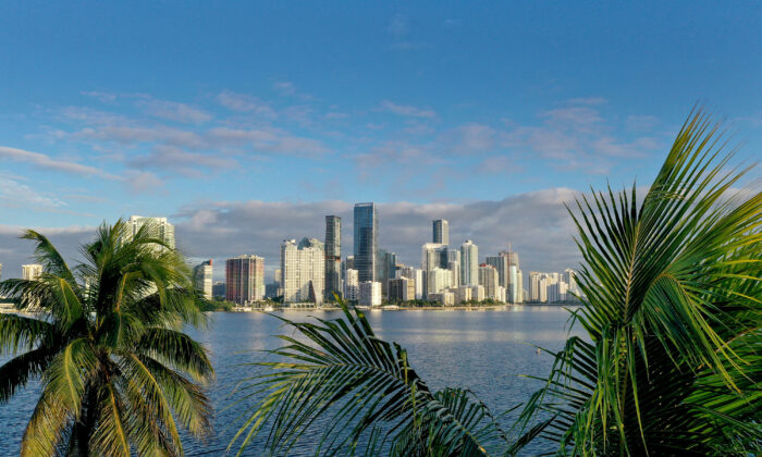 Miami skyline on Oct. 27, 2021. (Joe Raedle/Getty Images)