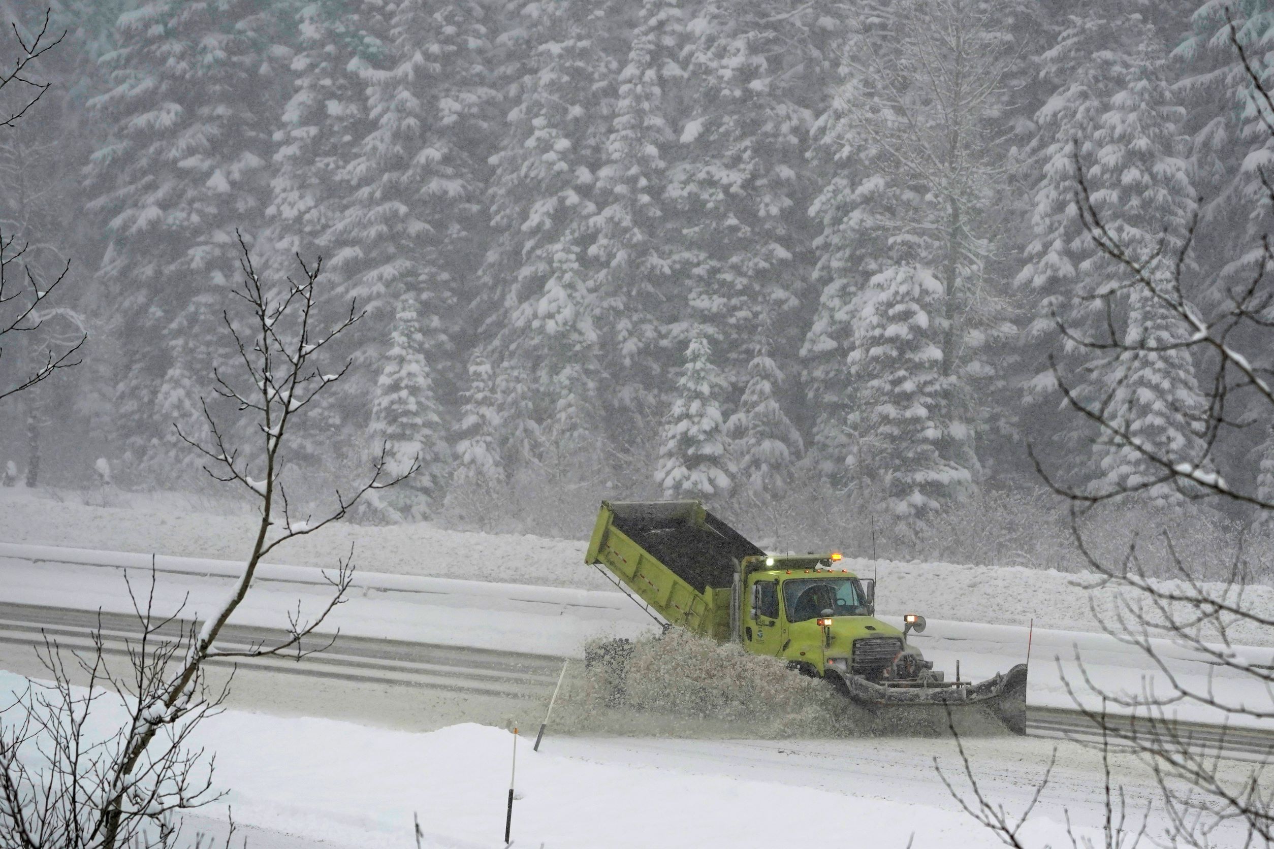 Transportation snow plow