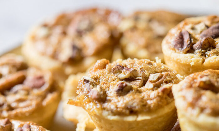 se pecan tassies are pecan pies in bite-size cookie form. (Kate Blohm)