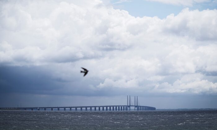 A view of the Oresund Bridge in Copenhagen, which connects Denmark and Sweden, on June 30, 2020. (NIELS CHRISTIAN VILMANN/Ritzau Scanpix/AFP via Getty Images)