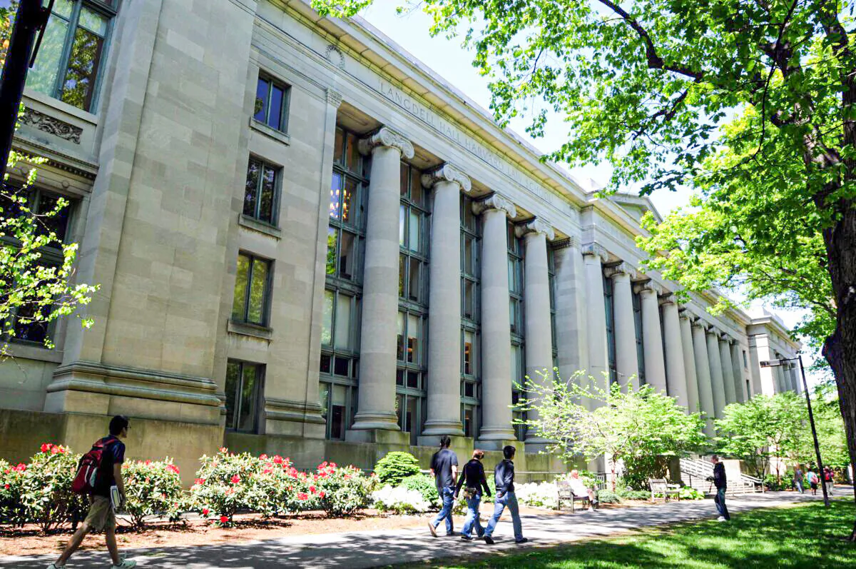 Harvard Law opted out of the U.S. News's best law schools ranking annual report in November 2022. Pictured is Langdell Hall at Harvard University in Cambridge, Mass., on May 10, 2010. (Darren McCollester/Getty Images)