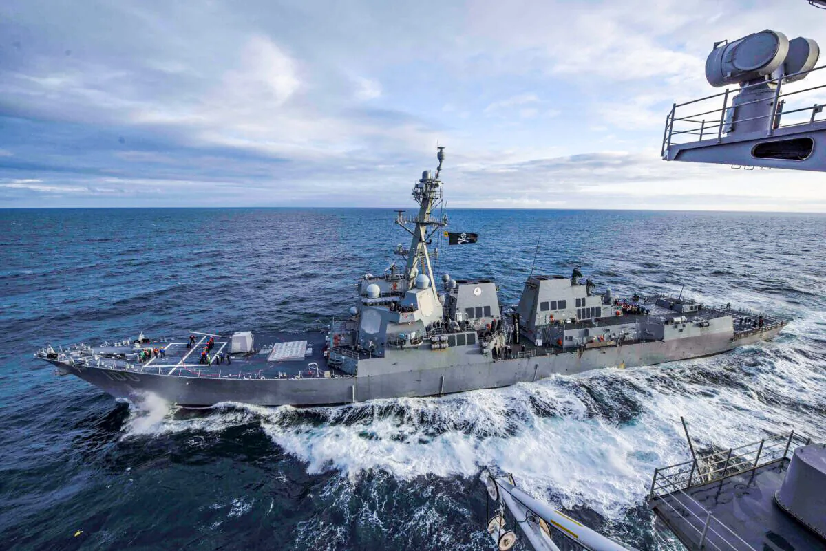 The U.S. Navy Arleigh Burke-class guided-missile destroyer in a file photo. (U.S. Navy/Mass Communication Specialist 3rd Class Sean Lynch/File Photo/Handout via Reuters)