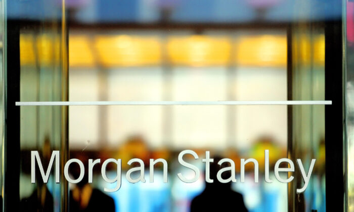 The Morgan Stanley sign is seen at their world headquarters on Dec. 19, 2007 in New York City. (Stephen Chernin/Getty Images)