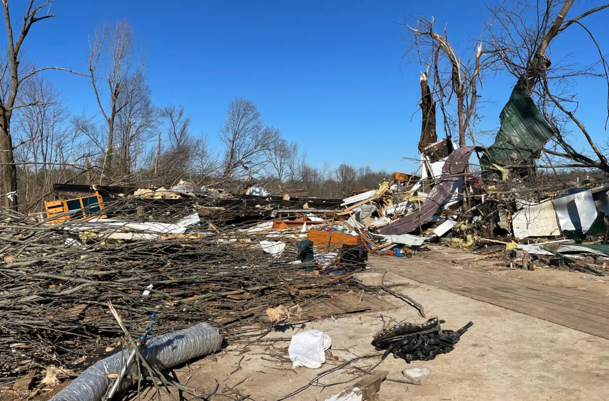 Members of Ohio Task Force 1 are continuing to help search for victims of the tornadoes that swept through Kentucky on Dec. 11 and Dec. 12, 2021. Most of the southwestern portion of the state was heavily damaged, leaving hundreds of people without homes or businesses to return to, especially in Mayfield. As of Tuesday, there have been at least 74 deaths confirmed. (Ohio Task Force 1).