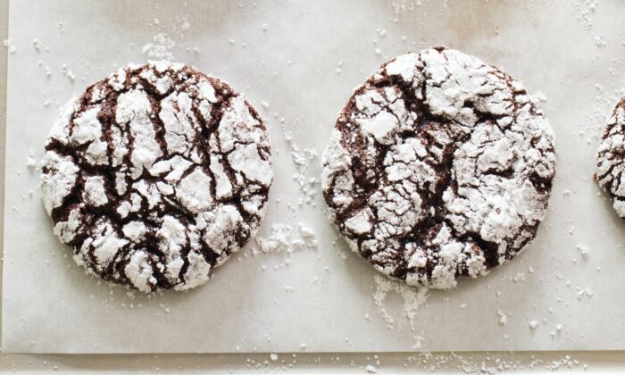 These fudgy, crinkly cookies are a chocolate lover's dream. (Marie Piraino)