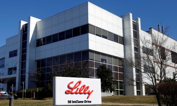 An Eli Lilly and Company pharmaceutical manufacturing plant is pictured at 50 ImClone Drive, in Branchburg, N.J., on March 5, 2021. (Mike Segar/Reuters)