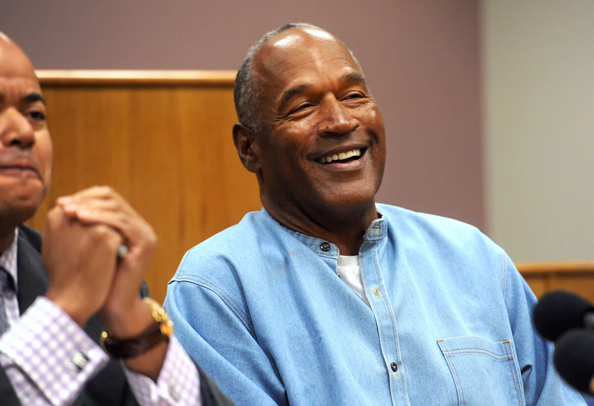 O.J. Simpson attends a parole hearing at Lovelock Correctional Center in Lovelock, Nev., on Jul 20, 2017. (Jason Bean-Pool/Getty Images)