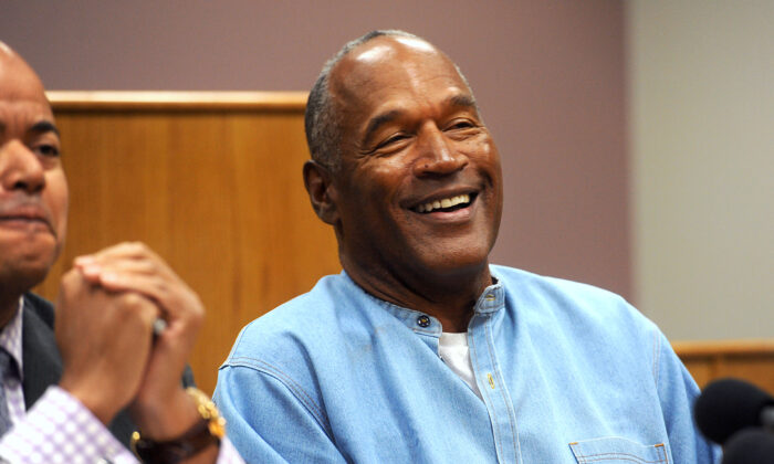 O.J. Simpson attends a parole hearing at Lovelock Correctional Center in Lovelock, Nev., on Jul 20, 2017. (Jason Bean-Pool/Getty Images)
