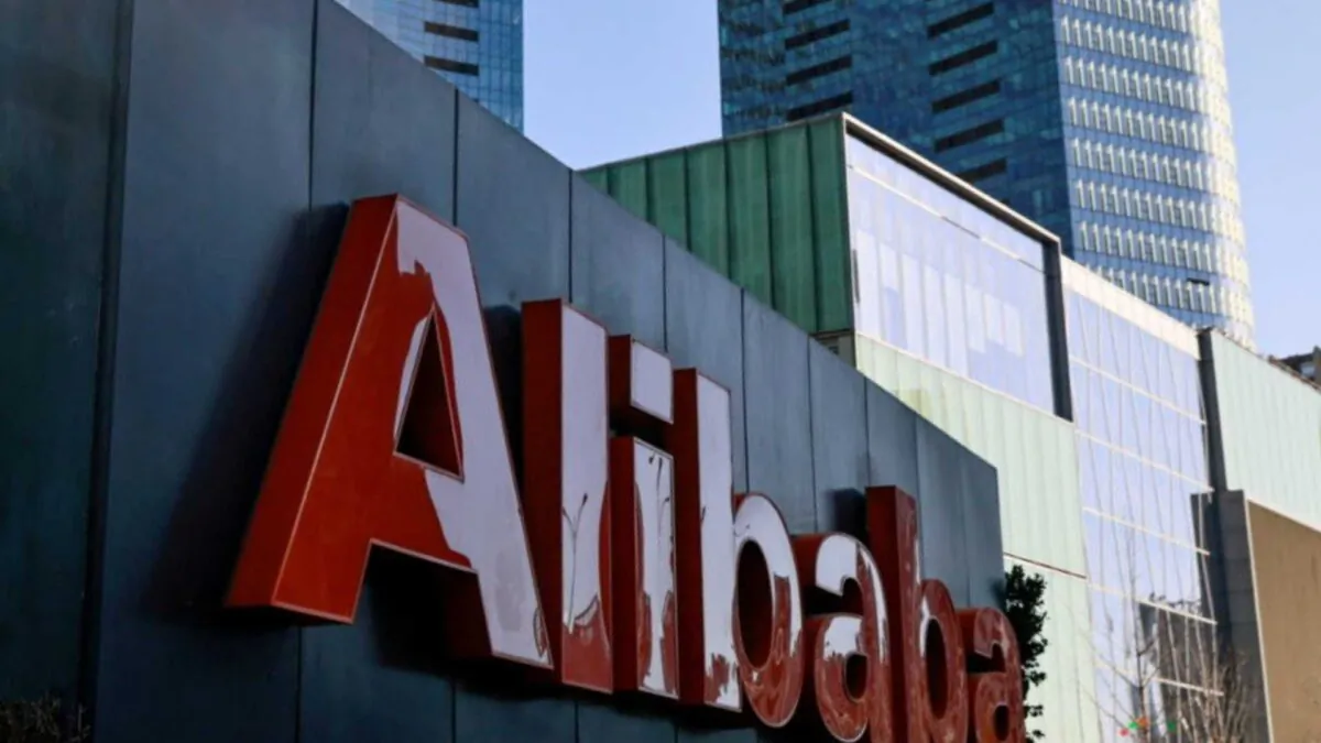 The logo of Alibaba Group is seen at its office in Beijing, China, on Jan. 5, 2021. (Thomas Peter/Reuters)