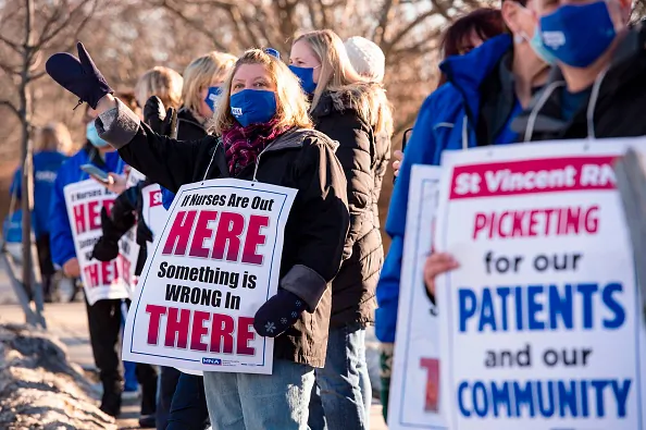 Nurses in Crisis Over Covid Dig In for Better Work Conditions