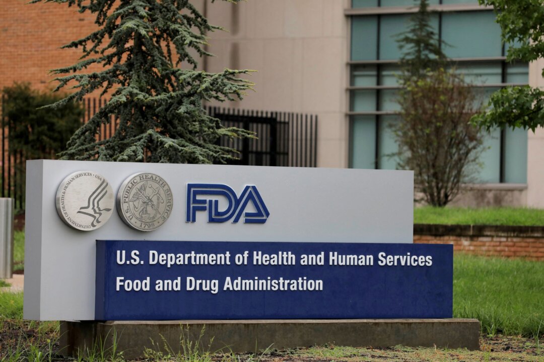 Signage outside of the Food and Drug Administration (FDA) headquarters in White Oak, Md., on Aug. 29, 2020. (Andrew Kelly/Reuters)