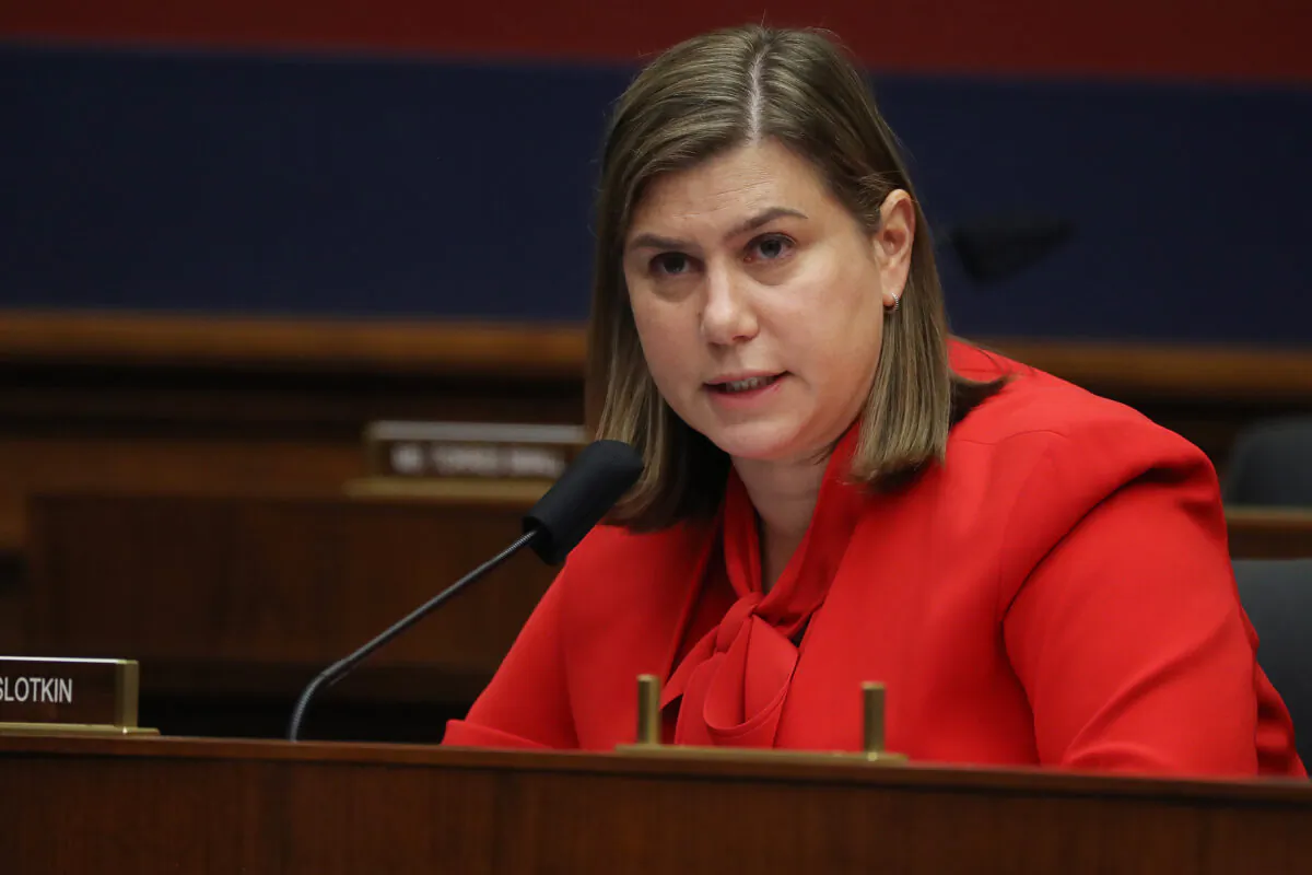 Rep. Elissa Slotkin (D-Mich.) speaks in Washington in a file image. (Getty Images)