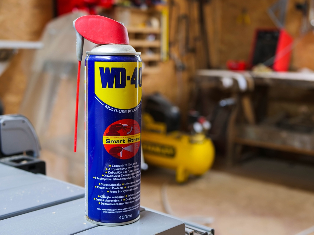 WD-40 has myriad uses beyond what it was intended to do: clean rocket parts. (Benedek Alpar/Shutterstock)
