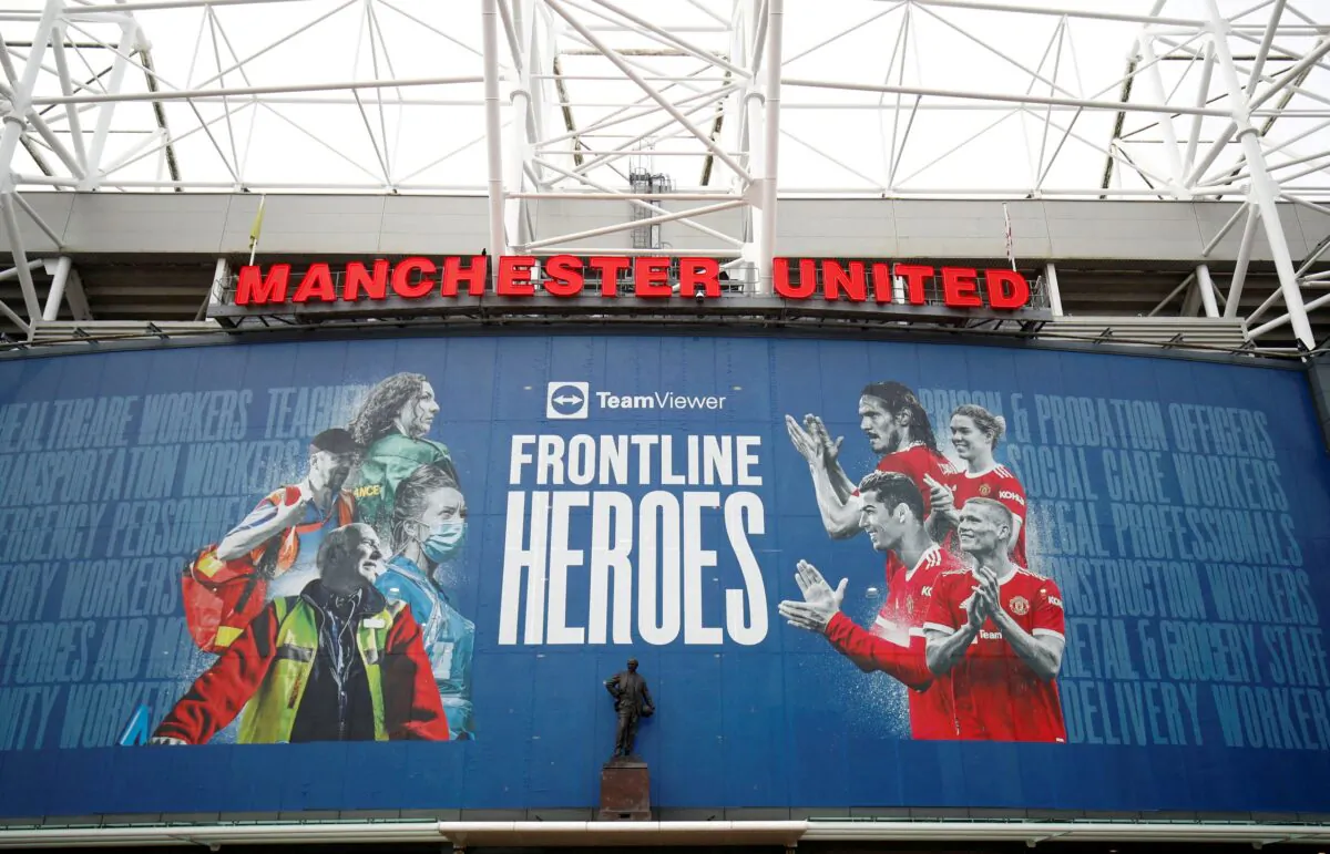 General view of Old Trafford after Manchester United's Premier League match against Brentford at the Brentford Community Stadium was postponed due to a number of positive coronavirus tests among players and staff in Manchester, Britain, on Dec. 14, 2021. (Jason Cairnduff/Action Images via Reuters/