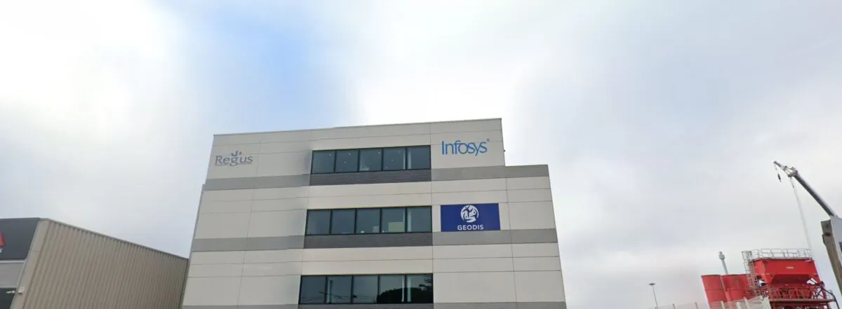 Headquarter of the technology company Infosys in Toulouse, France, in January 2021. (Google Maps/Screenshot via The Epoch Times)