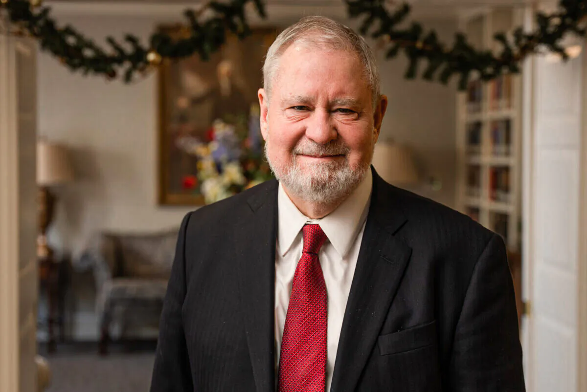 Dr. Larry Arnn, President of Hillsdale College, in Washington on Dec. 10, 2021. (York Du/The Epoch Times)