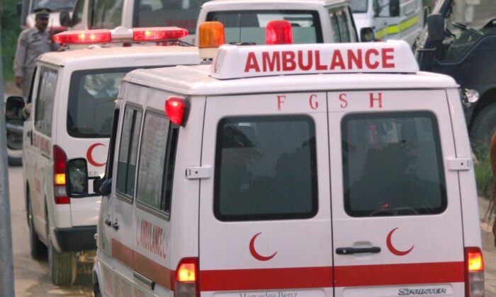 Ambulances in Pakistan are seen in a file photo. (John Moore/Getty Images)
