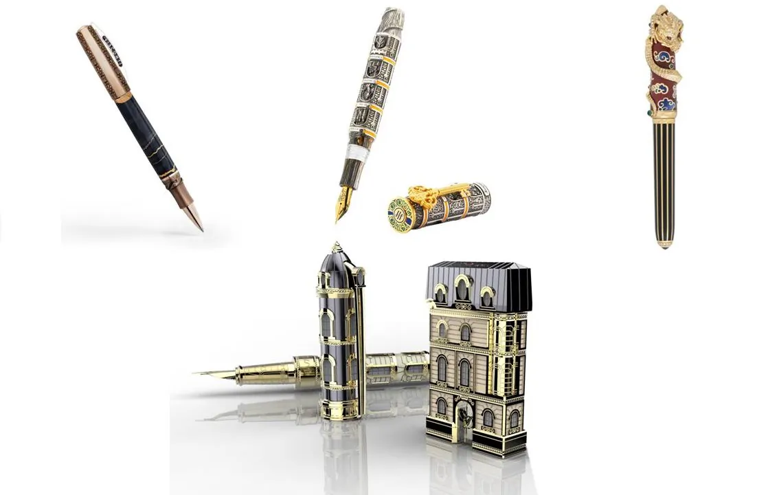 (Courtesy of Cartier, Visconti, Montegrappa, S.T. Dupont, Montblanc)