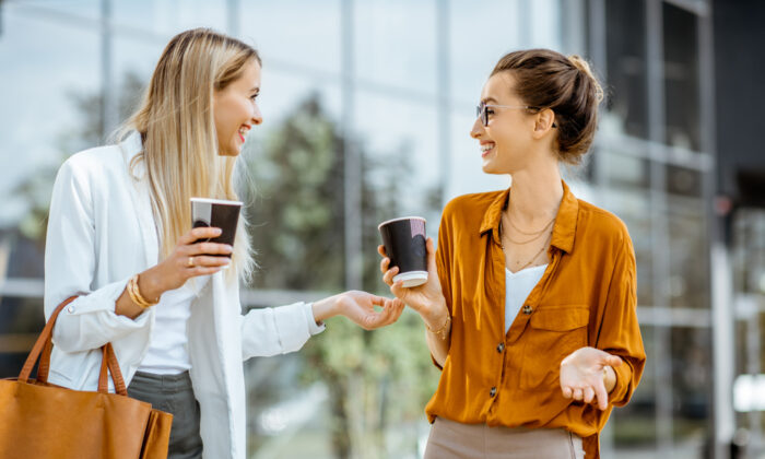 Chit-chat, better known as small talk, is a great way to connect with people. (RossHelen/Shutterstock)