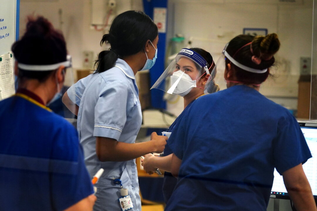 An undated image of an unidentified hospital in the United Kingdom. (Victoria Jones/PA)
