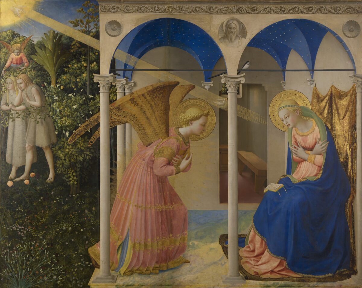 “The Annunciation” (between 1430 and 1432) by Fra Angelico. Museo del Prado. (Public Domain)