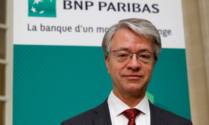 BNP Paribas Chief Executive Officer Jean-Laurent Bonnafe poses before a news conference to present the bank's 2018 second quarter results in Paris, France, on Aug. 1, 2018. (Philippe Wojazer/Reuters)