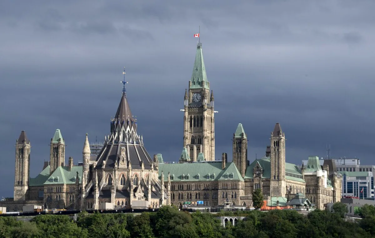 View of Parliament Hill in Ottawa on Sept. 1, 2020. (The Canadian Press/Adrian Wyld)