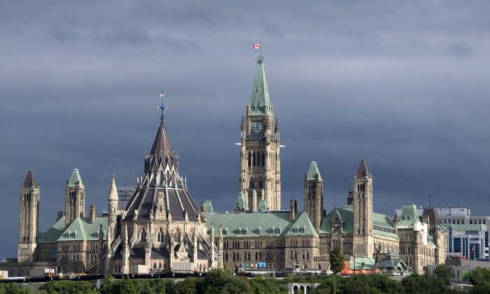 View of Parliament Hill in Ottawa on Sept. 1, 2020. (The Canadian Press/Adrian Wyld)