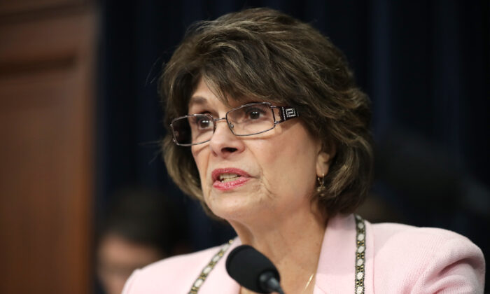 The House Appropriations Committee's Homeland Security Subcommittee Chair Lucille Roybal-Allard (D-Calif.) in the Rayburn House Office Building on Capitol Hill in Washington, D.C., on July 25, 2019. (Chip Somodevilla/Getty Images)