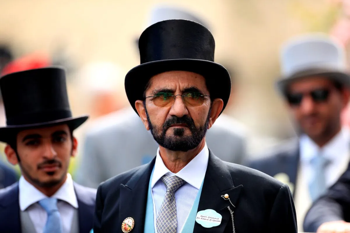 Sheikh Mohammed bin Rashid Al Maktoum is shown on June 22, 2019. (Mike Egerton/PA via AP)
