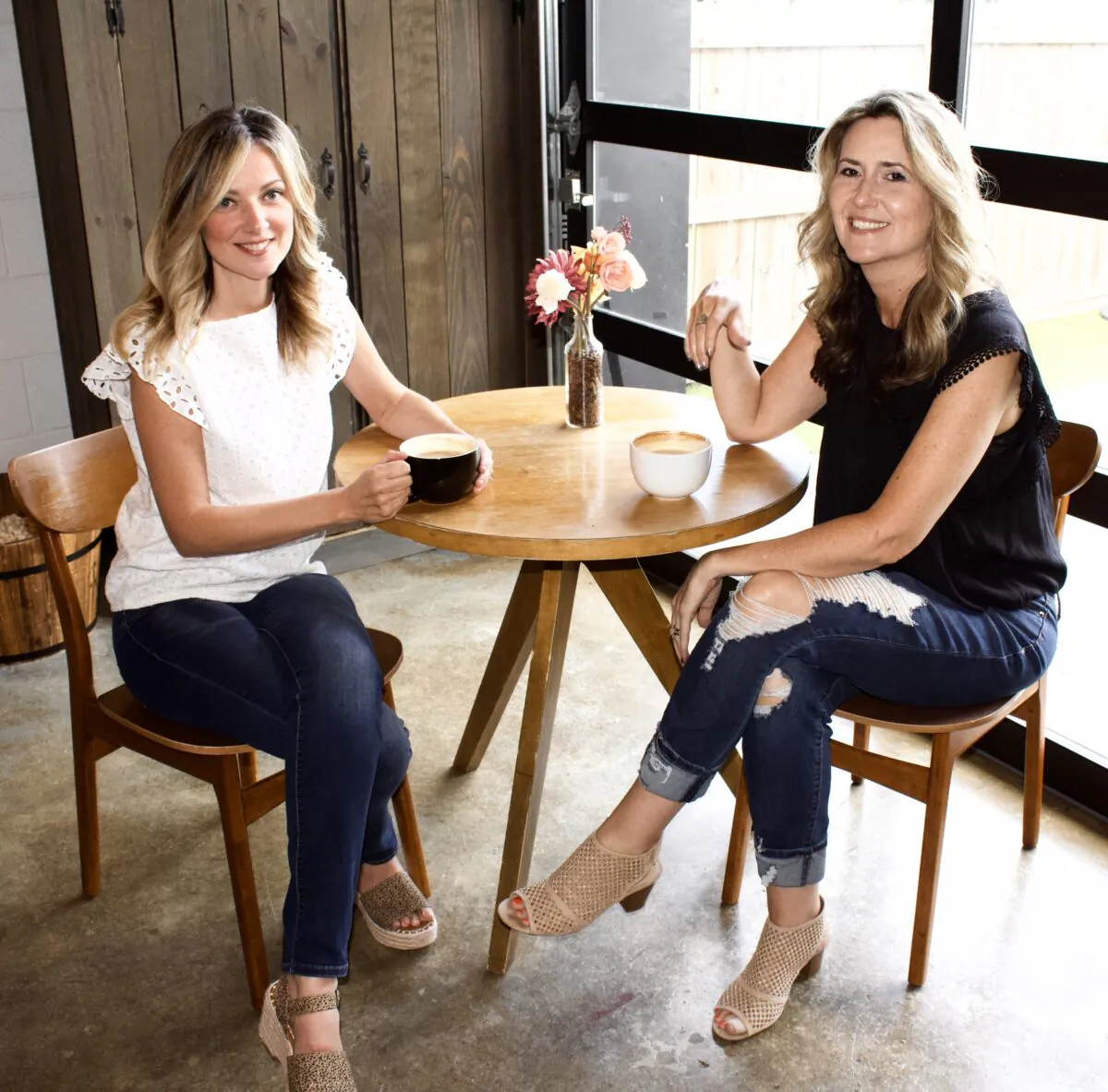 Tara and Mindy of 2 Citizen Moms in North Carolina, in 2021. (Courtesy of 2 Citizen Moms)