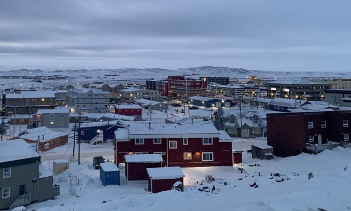 Downtown Iqaluit, Nunavut, is shown, Nov. 24, 2020. (The Canadian Press/Emma Tranter)