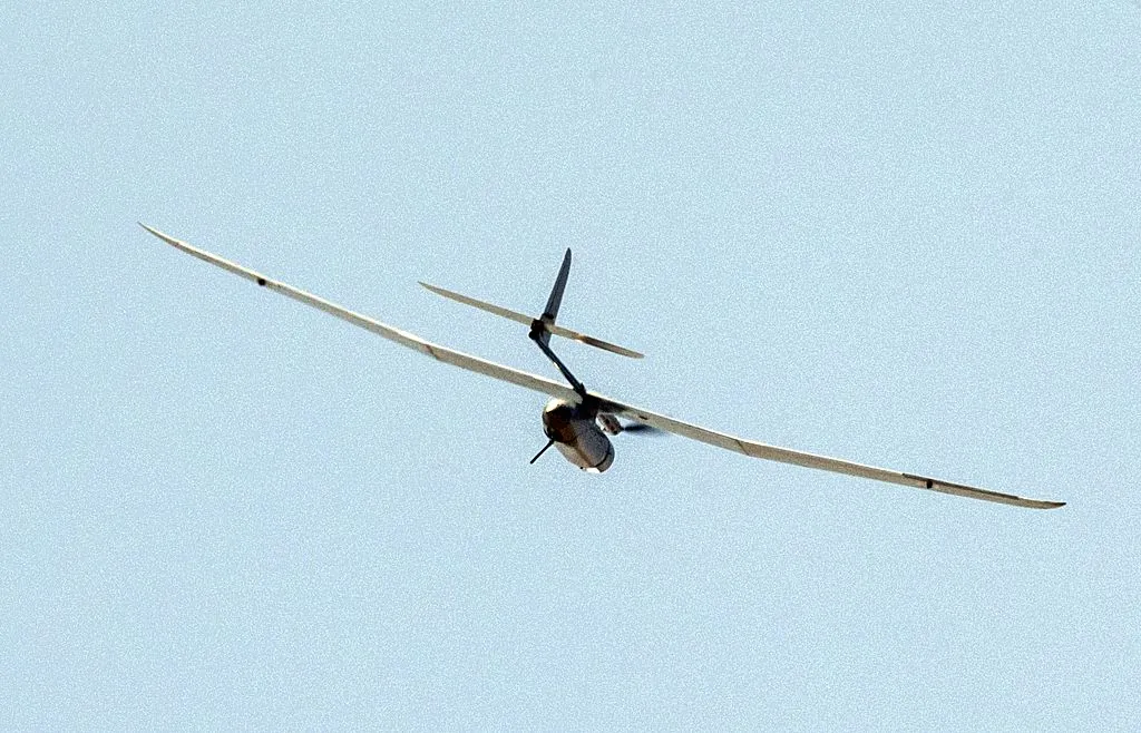 Israeli army's Skylark I unmanned drone aircraft, which is used for monitoring purposes, is launched over an army deployment area near Israel's border with the Gaza Strip on July 14, 2014.   (Jack Guez/AFP via Getty Images)