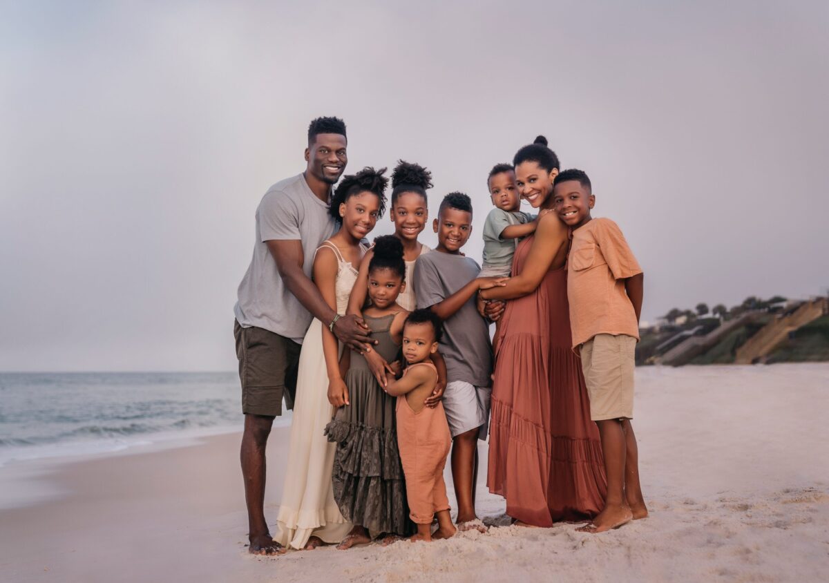 Benjamin and Kirsten Watson, and their seven children aged 2 to 12, have recently put roots down in Georgia, closer to their extended family and grandparents. (Courtesy of Benjamin Watson)