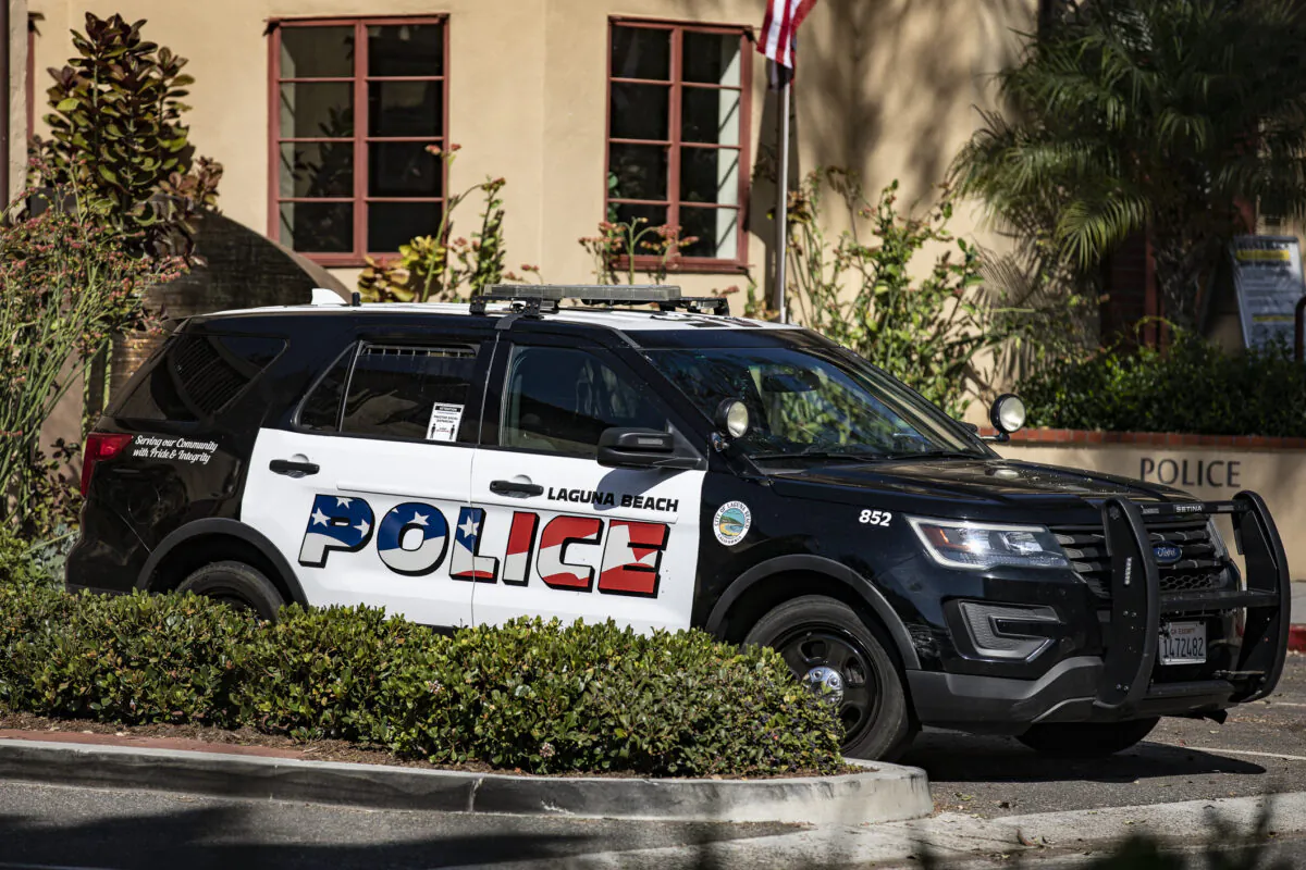 A Laguna Beach Police Department vehicle in Laguna Beach, Calif., on Dec. 15, 2020. (John Fredricks/The Epoch Times)