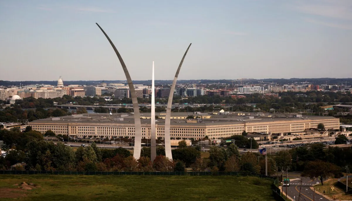 The Pentagon building is seen in Arlington, Va., on Oct. 9, 2020. (Carlos Barria/Reuters)