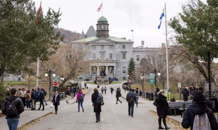 The McGill University campus in Montreal on Nov. 14, 2017. (The Canadian Press/Ryan Remiorz)