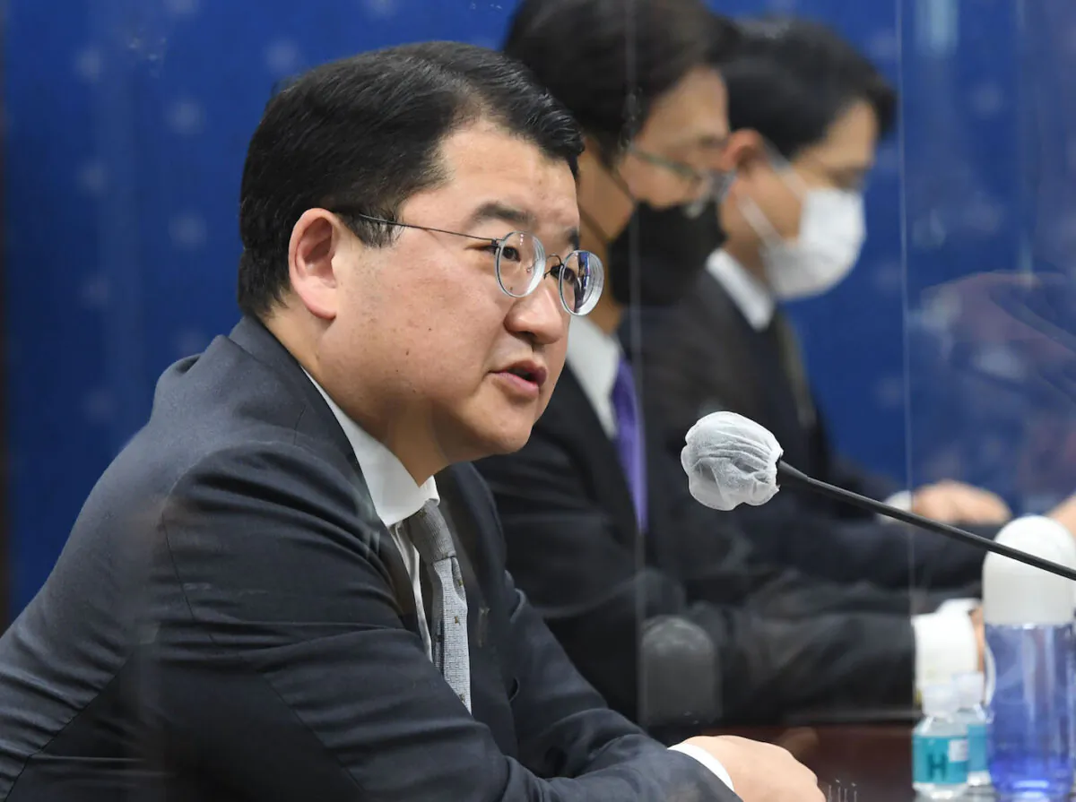 A file image of South Korean vice foreign minister Choi Jong-kun during a meeting at the Ministry of Foreign Affairs in Seoul, South Korea on Dec. 9, 2020. (Jang Dong-Gyu-Korea Pool/Getty Images)