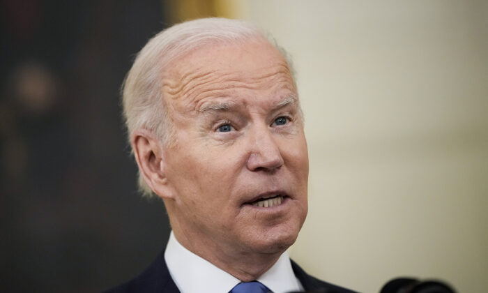 President Joe Biden speaks about the Omicron variant of the coronavirus at the White House on Dec. 21, 2021. (Getty Images)
