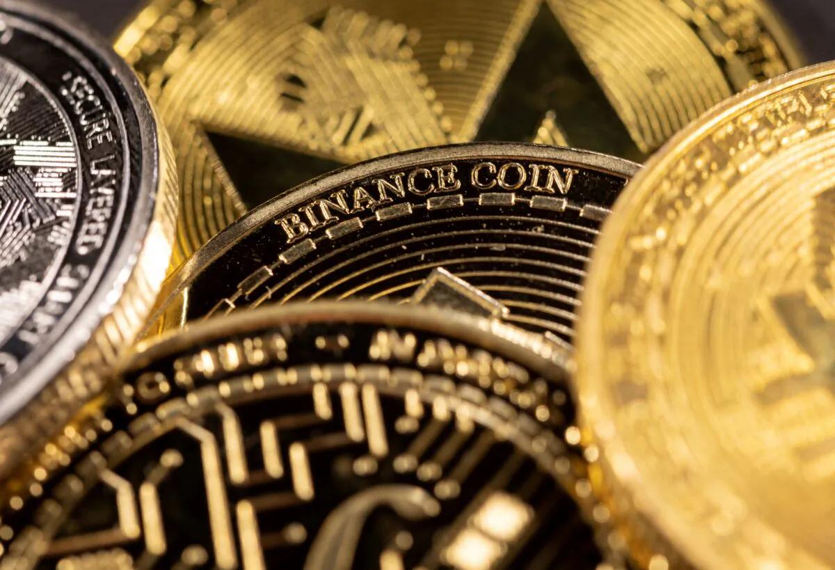 Photo showing a representation of the cryptocurrency Binance Coin. The illustration was taken on Nov. 29, 2021. (Dado Ruvic/Reuters)