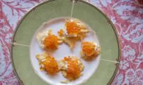 Parmesan Crisps With Salmon Caviar