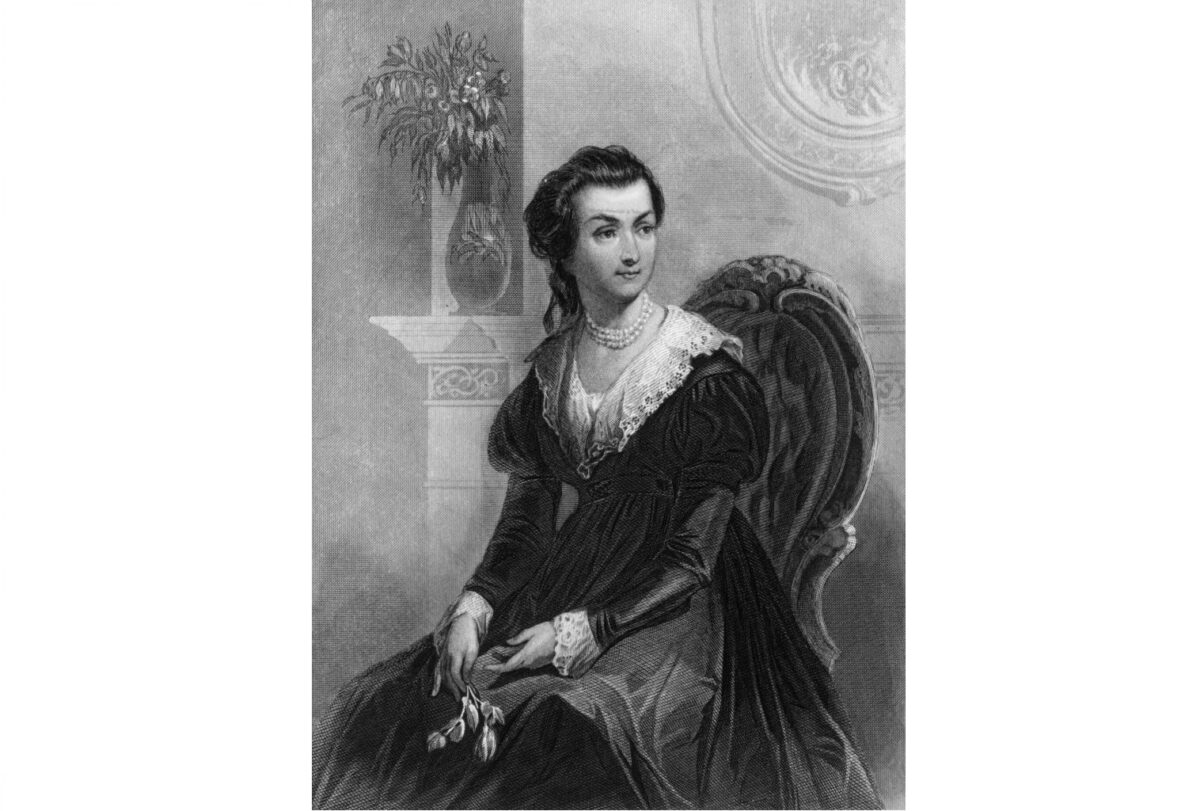 Abigail Smith Adams (1744–1818), wife of American president John Adams and mother of president John Quincy Adams. From a painting by C Schessele, circa 1775. (MPI/Getty Images)